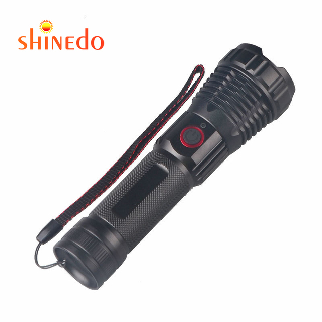 5 Modes LED Flashlight USB Rechargeable P90 LED Hunting Torch Light Waterproof Outdoor Zoomable Flashlight