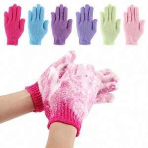ถุงมืออาบน้ำแบบใช้แล้วทิ้ง Five Fingers ผ้าขนหนูอาบน้ำสำหรับขัดผิว ล้างร่างกาย สำหรับเด็ก อุปกรณ์ใช้ในบ้าน ผ้าเช็ดทำความสะอาดหลังแบบยืดหยุ่น - Product Image 1