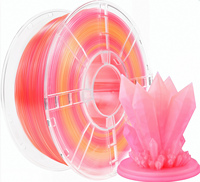 Filamen Cetak 3D PLA Transparan Gradien Multi Warna Prefuture Harga Terbaik Glitter Galaxy Gradien Diameter 1.75mm Tanpa Bau