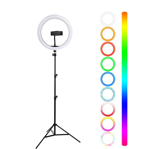 Anneau de selfie Offre Spéciale 26cm 10 pouces RVB <span class=keywords><strong>pas</strong></span> <span class=keywords><strong>cher</strong></span> prix anneau lumineux avec trépied anneau de selfie - Product Image 5