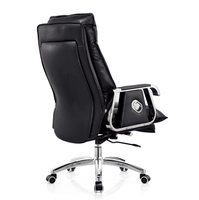 Chaise de direction à dossier haut avec rembourrage en fibres douces pour bureau de manager