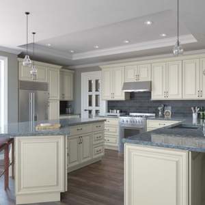 Armoires de cuisine modernes en érable, meubles de cuisine, ensembles d'armoires de cuisine en bois massif - Product Image 2