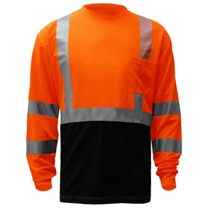 Áo An Toàn Phản Quang <span class=keywords><strong>Hi</strong></span> <span class=keywords><strong>Vis</strong></span> Tay Dài Xây Dựng Màu Vàng Khả Năng Nhìn Thấy Cao Lớp 3 Vừa Vặn Khô Bán Chạy - Product Image 5