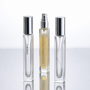 Flacons de parfum vides en verre rectangulaires longs avec logo personnalisé 10 ml, 20 ml, 30 ml, avec emballage boîte, à vendre. - Product Image 3