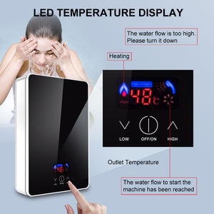 Pemanas Air Listrik Tanpa Tangki Instan untuk Kamar Mandi dengan Temperatur Konstan, ELCB, 220V, 3.5kW, 4.5kW, 5.5kW, 6kW untuk Mandi - Product Image 3