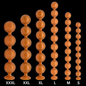 Mannelijke En Vrouwelijke Trekken Masturbatie Super Zachte Dikke Siliconen Kralen G-Spot Anale Seks Anale Plug Sm Volwassen Seksspeeltjes - Product Image 4