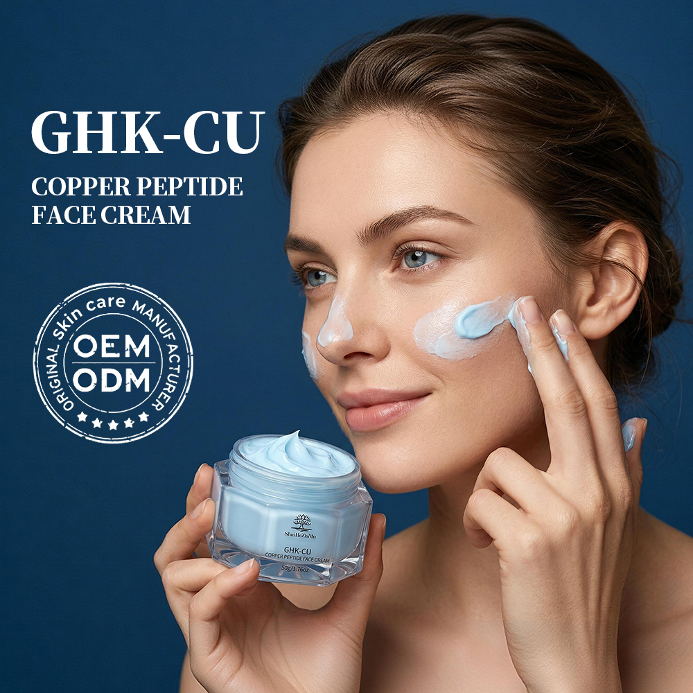 ghk cu peptide cream purchase Bulk OEM Private Label GHK-Cu Blue Copper Face Anti-Aging Barrier Repair Firming Lifting 50g Korea Skin Care Reconstitution:Pre-Filled Injection Pen - 15mg (3ml Bac Water) Hair BPC 157 and TB500