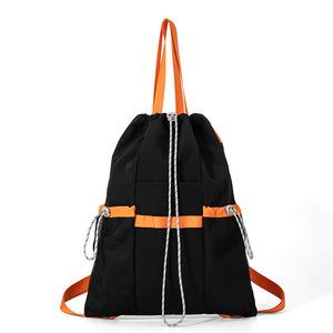 Sac à dos de <span class=keywords><strong>randonnée</strong></span> léger avec fermeture à cordon pour la <span class=keywords><strong>randonnée</strong></span> en plein air, sac de sport portable à double bandoulière pour <span class=keywords><strong>femme</strong></span> - Product Image 4