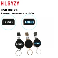 Memoria USB con Logotipo LED de Alto Rendimiento al por Mayor, Memoria USB Metálica con Iluminación Integrada y Llavero, Pedido al por Mayor para Negocios Globales
