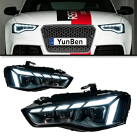 Adapté à la modification du bloc d'éclairage avant des Audi A5 de 2012 à 2016 pour inclure des feux de jour à LED RS5
