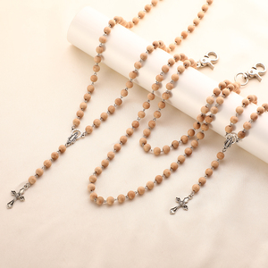 Christian Saint Benoît Bois Alliage Collier À La Mode Perlé Bracelet Classique Jésus <span class=keywords><strong>Croix</strong></span> Taille Chaînes pour Partie <span class=keywords><strong>Catholique</strong></span> <span class=keywords><strong>Copte</strong></span> - Product Image 1