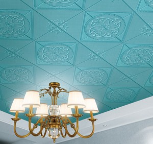 Panneaux muraux de plafond d'hôtel modernes en PVC 3D insonorisés, imperméables, ignifuges, isolants thermiquement, garantie 5+ ans - Product Image 4