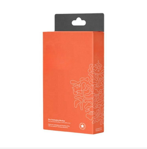 Boîte en papier au détail avec logo personnalisé avec crochets suspendus pour l'électronique grand public et l'emballage d'accessoires de téléphone par câble USB - Product Image 1