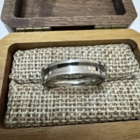 MACHO Custom 4mm Edelstahl Ring Blank Core Flat Edge Klassischer Stil für DIY Inlay Verlobung Geschenk Party Schmuck Großhandel
