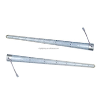 Luces LED RGB de tubo de 32mm, 34mm, 38mm con orificio, programables automáticamente, a todo color, 24V, 288~366 LEDs para coches de choque en parques de atracciones