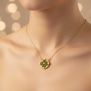 Collar de Jadeíta Feicui de Oro de 24K de Lujo Ortodoxo de Alta Calidad para Mujer, Certificado por Terceros, Ideal para Eventos de Gala - Product Image 3