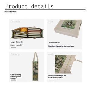 Sac fourre-tout grande capacité style peinture à l'huile Rose Blanche 2026 avec logo imprimé pour filles, idéal pour les trajets quotidiens, sacs fourre-tout personnalisables pour femmes - Product Image 3