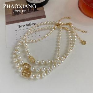 Collares de Perlas de Agua Dulce para Mujer, Gargantilla de Aleación, Diseño de Moda 2025 - Product Image 2