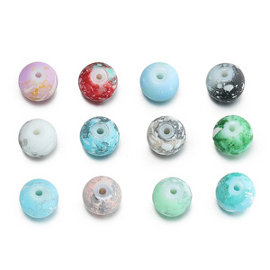 Imitation Jade Glass Beads 8mm Round Loose Beads For <b>Bracelet</b> Making DIY Jewelry Accessories Necklace Beads <b>Matching</b> Beads - Product Image 5