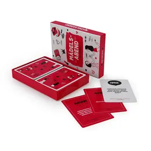 סיטונאי מותאם אישית באיכות גבוהה שאלה למבוגרים ריבוע הדפסת נייר מצופה באיכות גבוהה משחק קלפים לילדים משחק עיצוב חדש