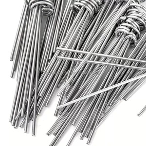 Estacas de Jardín Galvanizadas con Cabeza Redonda para Barrera de Malezas, Estacas de Jardín en Forma de G, Pasadores para Tela de Paisajismo - Product Image 5