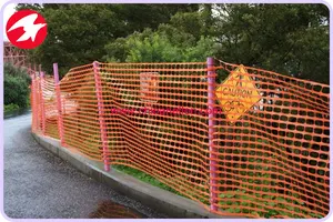 Recinzione della neve della barriera della rete di sicurezza di plastica dell'hdpe arancione della costruzione 4 x100ft