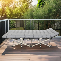 Chaises longues d'extérieur de luxe Camping Zero Gravity Chaise longue de plage pliable Lit de soleil pliant