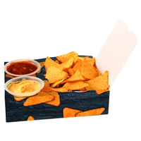 Emballage de conteneur de boîte de papier de carton de tacos de restauration rapide de restaurant Maxican à emporter personnalisé Nachos Burritos