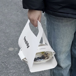 Bol en pulpe de <span class=keywords><strong>yaourt</strong></span> pour repas léger jetable imprimé de logo personnalisé à la mode pour les salades à emporter brassage à froid emballage de poche industrie alimentaire - Product Image 4