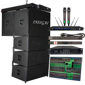 Système de sonorisation professionnel double 10 pouces Line Array en promotion – Enceintes Line Array actives et passives <span class=keywords><strong>2</strong></span> voies pour spectacles extérieurs sur scène - Product Image 1