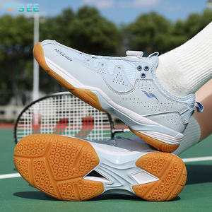 <span class=keywords><strong>Chaussures</strong></span> de badminton SeeMore à bouton rotatif antidérapantes, respirantes en maille et caoutchouc, pour l'entraînement, le pickleball et le tennis - Product Image 5