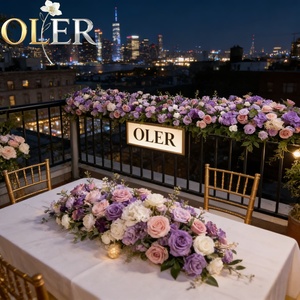 Camino de Flores Artificiales OLERAY Limited, Hilera de Flores para Decoración de Bodas - Product Image 1
