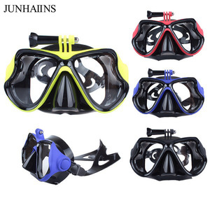 Snorkeling Mask With Camera Mount Waterproof Anti Fog 180 Wide View For Adults Diving Goggles - Product Image 5