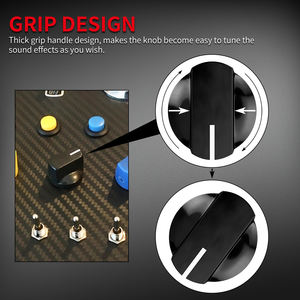 Kenop Kontrol Audio Gitar Plastik 6.35MM Diameter Lubang Poros <span class=keywords><strong>D</strong></span> 15MM*19MM Davies 1510 Clone dengan Berbagai Warna - Product Image 5