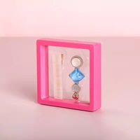 Scatola Quadrata in Plastica per Gioielli con Pellicola Trasparente in PE, Espositore Anti-Ossidazione e Antipolvere per Gemme e Bracciali