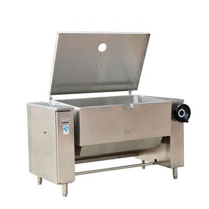 Poêle à braiser inclinable à fond plat |   Double alimentation (essence/électrique) |   Chariot inclinable manuel sur roues, avec couvercle articulé pour une utilisation facile - Product Image 1