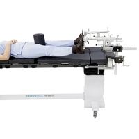 Table chirurgicale orthopédique en fibre de carbone, double colonne, radiolucente, 360 degrés, pour bras en C et bras en O, avec plateau de 2325 mm, pour traumatisme et colonne vertébrale