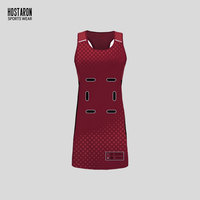 HOSTARON individuelles Sublimations-Jekleid einfarbiges Netballkleid Pickleball-Tennisuniform Netballuniformkleid individuelles Netballkleid