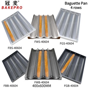 Bandeja <span class=keywords><strong>para</strong></span> Hornear Baguettes Antiadherente <span class=keywords><strong>de</strong></span> Aluminio Bake Pro FBB-4060, Utensilios <span class=keywords><strong>de</strong></span> Panadería, Capacidad <span class=keywords><strong>para</strong></span> 4 Filas - Product Image 4