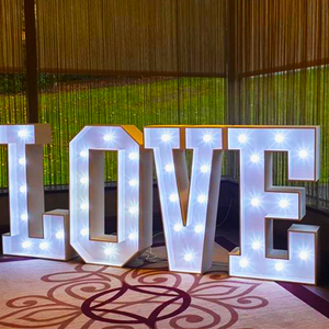Grandi lettere Decorative di amore Maruqee lettere di invito lettere LED lampadina segno per il matrimonio - Product Image 6