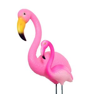 안뜰을위한 대형 핑크 플라밍고 장식 맞춤형 야외 정원 장식 예산 친화적 인 PE 플라스틱 새 모델 - Product Image 5