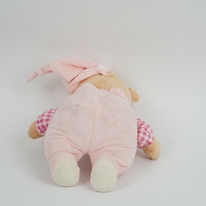 Orsacchiotto Dormiente con Campanello 26 CM, Peluche Super Morbido, Giocattolo per Neonati, Regalo di Compleanno Blu o Rosa - Product Image 5
