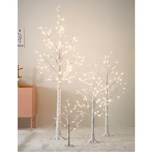 Outdoor yard decoration artificial birch tree light christmas tree lights for house