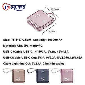 Cargador Portátil OEM PD de 22.5W con Pantalla Digital, Tipo C, Batería Externa Delgada de 10000mah, Fuente de Alimentación para Teléfonos Celulares - Product Image 2