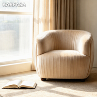 Fauteuil de salon moderne en tissu rembourré, confortable, pour salon, maison, hôtel, vente en gros, OEM