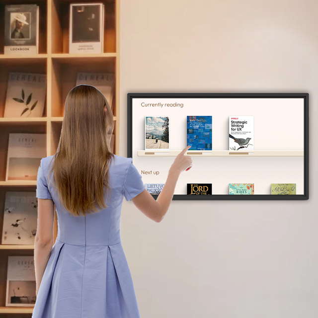 Infrared Capacitive Touchscreen 32 Inch All-in-One Android Monitor for Elevator Use with Built-In CMS and Floor Standing Option