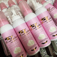 Harga Grosir 100ml Krim Pembersih Ekstensi Bulu Mata Pink Putih, Sampo Bulu Mata Kocok Khusus, Busa Wangi Stroberi/Mawar