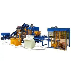 QT4-15 hydraulic block making machine work with automatic pallet feeder pallet feeding machine