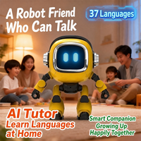 Robot éducatif IA Jimei BB1882F-60 ESP32 WiFi avec reconnaissance vocale et interaction via application, 37 langues, pour les 7-14 ans