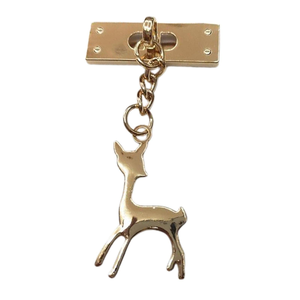 Handmade DIY Bag Decoration Accessories Spring Ring Bag Lock Metal Mortise Lock Bag Switch Lock Buckle. - Product Image 1